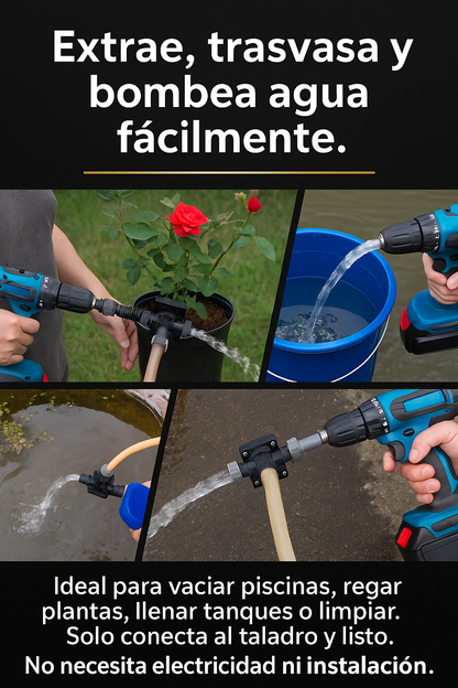 DrillPump™ 💧 Mini Bomba Portátil para Taladro