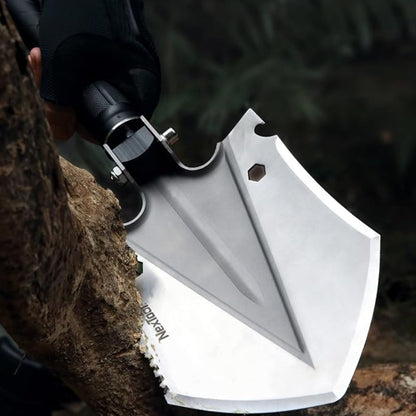 FoldForce™ 🛡️ Pala Protectora Plegable Multifuncional 8 en 1