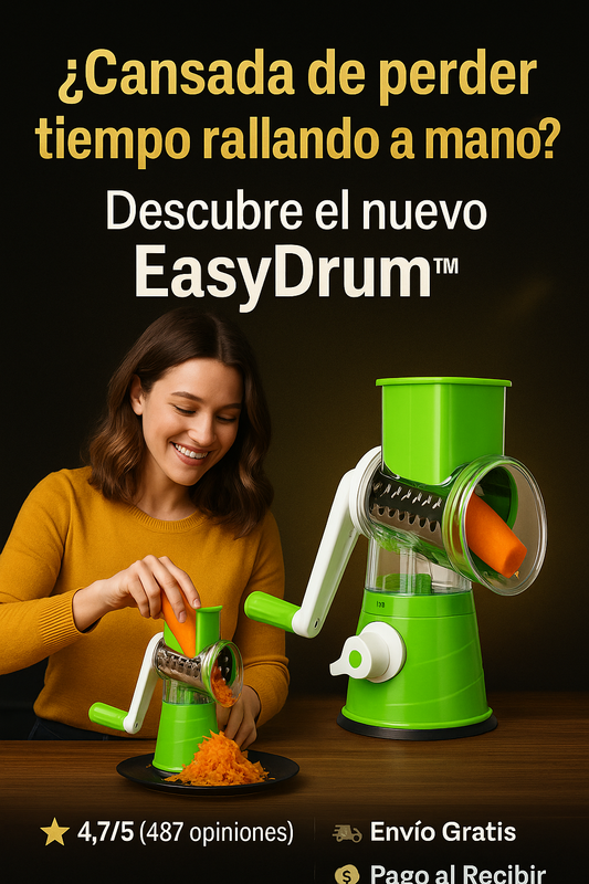 EasyDrum™   / Rayador de verduras y Queso Premium