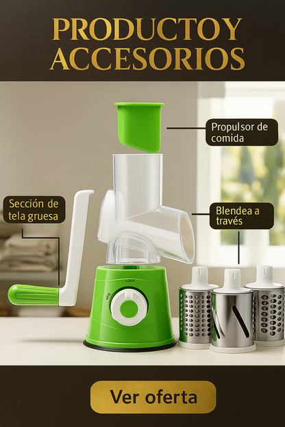 EasyDrum™   / Rayador de verduras y Queso Premium