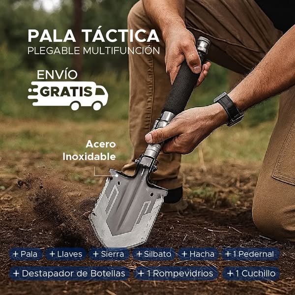 FoldForce™ 🛡️ Pala Protectora Plegable Multifuncional 8 en 1