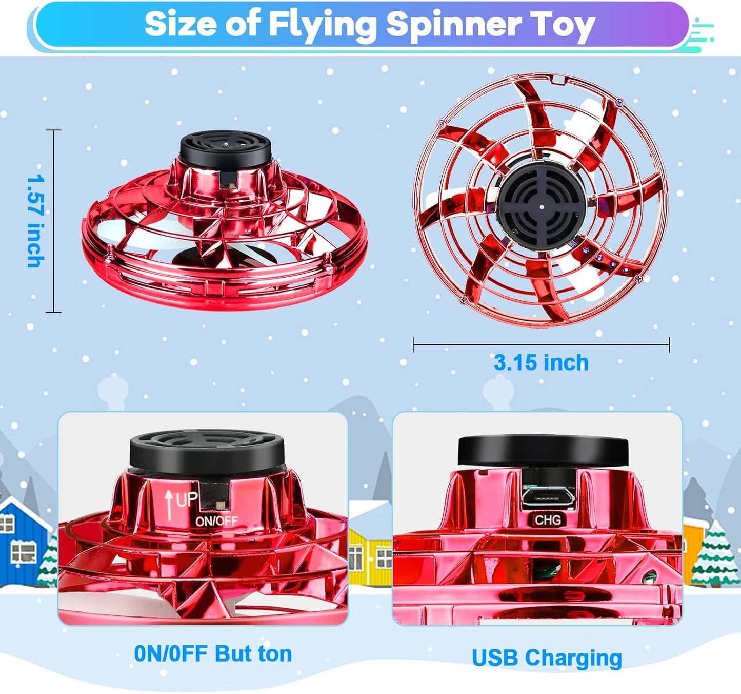 SkySpinner™ 🌌✨ – El giroscopio volador que prende la diversión en tus manos 🙌🎉