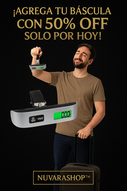Báscula Digital Alta Precisión Portátil
